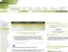 Tablet Screenshot of e-formation-environnement.com